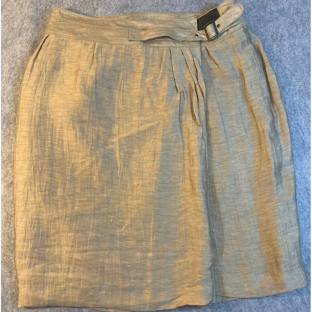 Lane Bryant Gold wrap around skirt with liner womens size 14 New with Tags